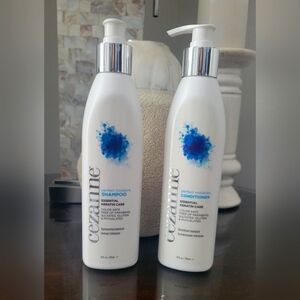 Cezanne perfect moisture shampoo & conditioner.